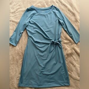 NWT Vineyard Vines Sankaty Striped Side Tie Knit Dress Periwinkle Size S